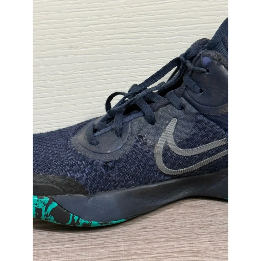 Nike Renew Elevate 2 Basketball Shoes Navy Blue Teal Marbled CW3406-402 Mens 8